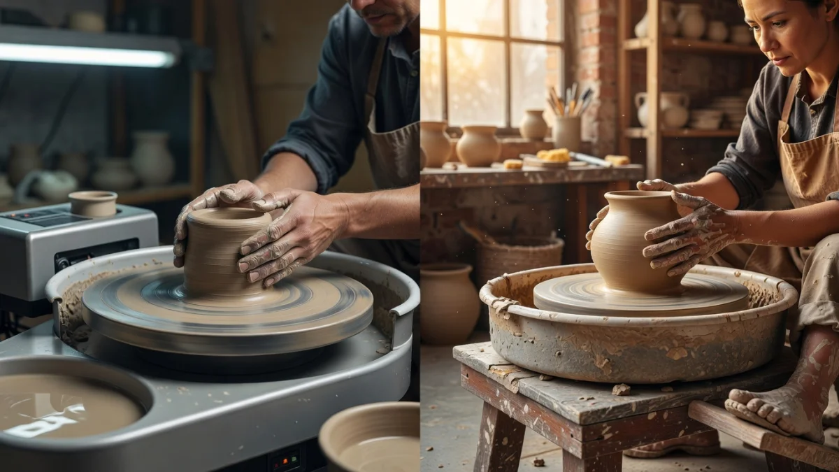 Tour pour poterie électrique ou à pied : que choisir en France ?